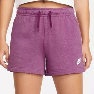 NIKE SPORTSWEAR CLUB FLEECE MI-RISE SHORTS PURPLE DARK NEW SIZE LARGE